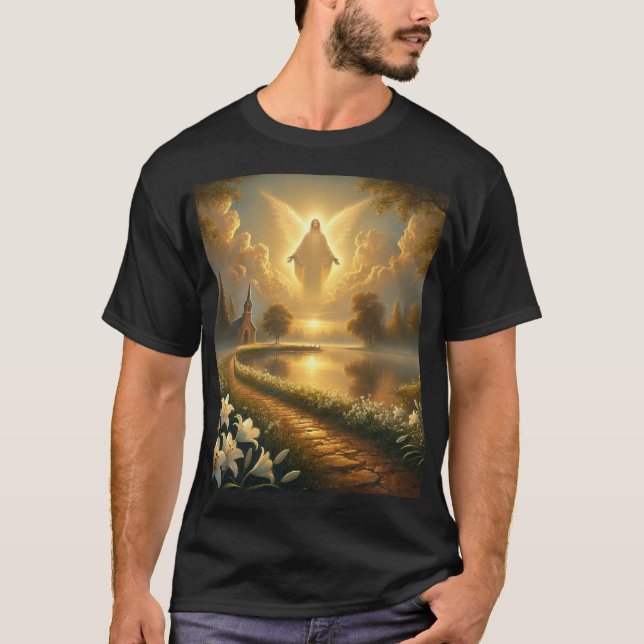 "Göttliche Inspiration: Kunst und Spiritualität" T-Shirt (Vorderseite)