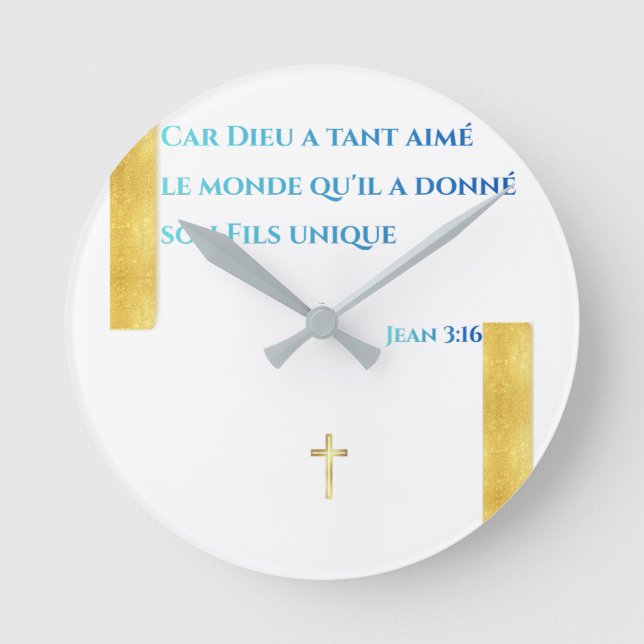 Göttliche Inspiration —  Runde Wanduhr (Vorderseite)