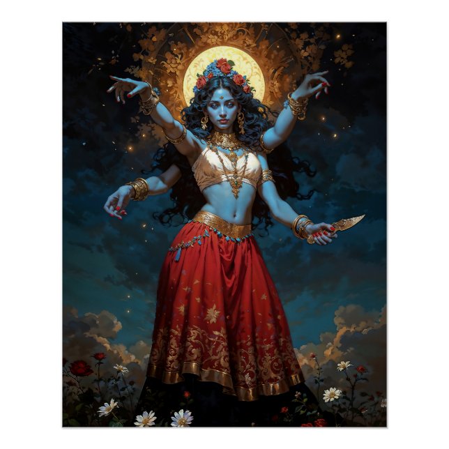 Göttliche Kali Poster (Vorderseite)