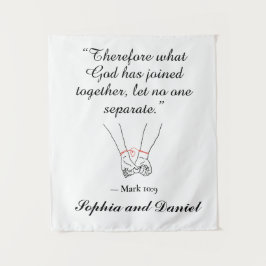 Göttliche Liebe: Hochzeitsteppich Wandteppich