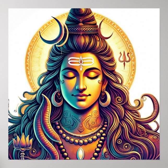 Göttliche Majestät: Lord Shiva Poster (Vorne)
