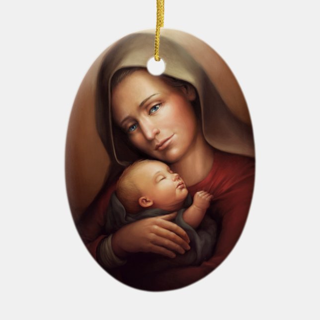 Göttliche Mutter Keramikornament (Vorne)