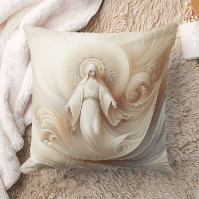 Göttliche Mutter Segen inmitten weicher Farben Kissen (Decke)