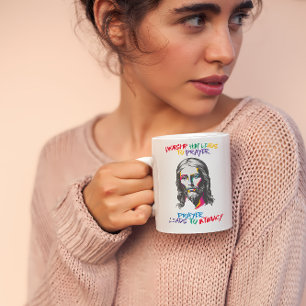 Göttliche Offenbarung: Ihn anzubeten führt zum Geb Kaffeetasse
