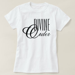 Göttliche Ordnung 90er minimalistisches Chic-Glaub T-Shirt
