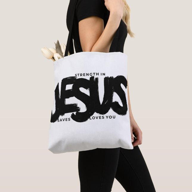 Göttliche Stärke: Tote Tasche mit dreifacher Jesus (Von Nahem)