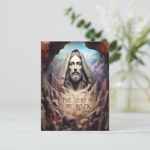 Göttliche Statue: Der Herr ist mein Stein Postkarte