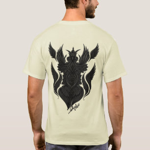 Göttliche Symmetrie: Intrigantes Schwarz & Weiß T-Shirt