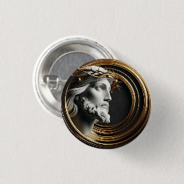 Göttliche Touch Keramik Jesus schauen in den Himme Button