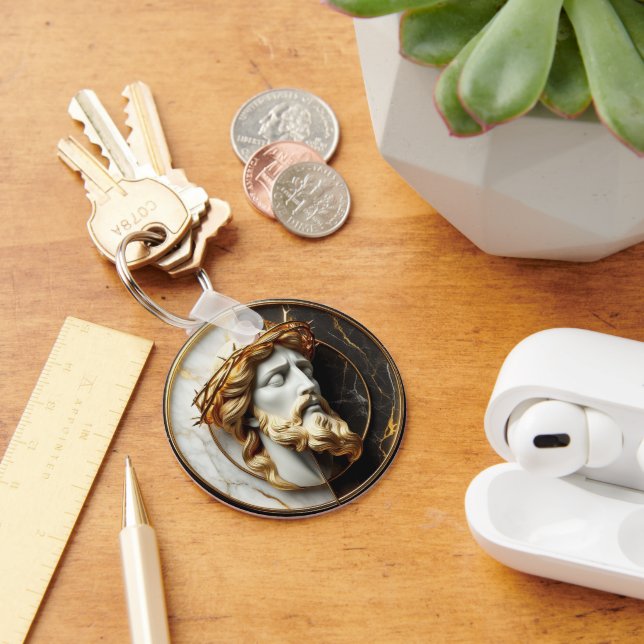 Göttliche Verschönerung Jesus, der in den Himmel s Schlüsselanhänger (Schreibtisch)