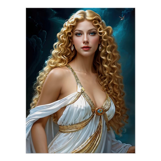 "Göttliche Vision von Aphrodite" Poster (Vorderseite)