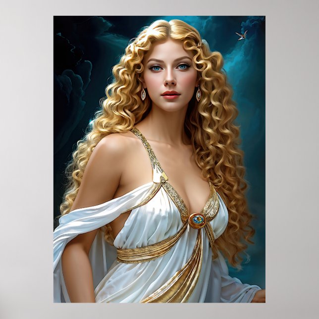 "Göttliche Vision von Aphrodite" Poster (Vorne)