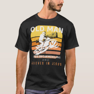 Göttliche Wege: Grumpy Old Mans Jesus reiten auf S T-Shirt