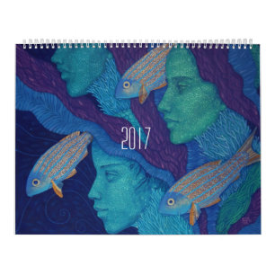 Göttliche weibliche, gemalte Mädchen Fantasie surr Kalender