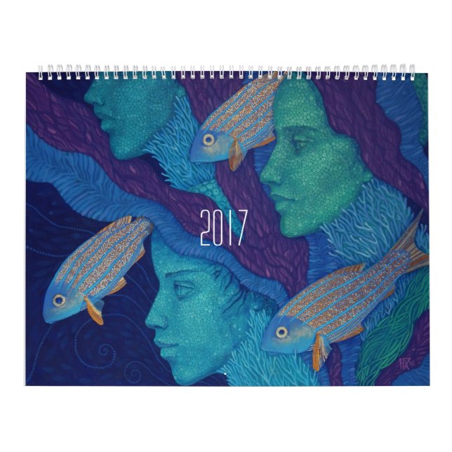 Göttliche weibliche, gemalte Mädchen Fantasie surr Kalender (Titelbild)