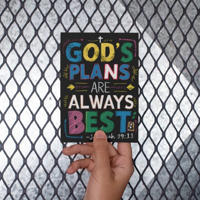 Göttliche Weisheit: Göttungspläne sind immer am be Postkarte (Von Creator hochgeladen)