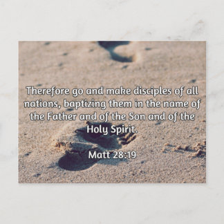 Göttliche Zitate: Matt 28:19 — "Make Disciples" Postkarte