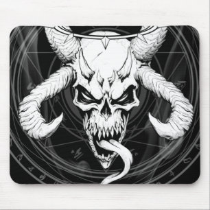Göttlicher Arkanskull der Todesschwarzen Maus Mat Mousepad