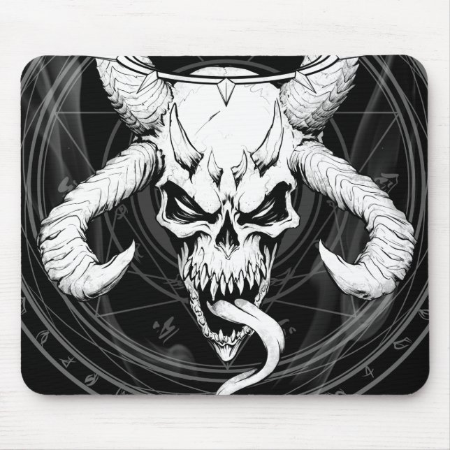 Göttlicher Arkanskull der Todesschwarzen Maus Mat Mousepad (Vorne)