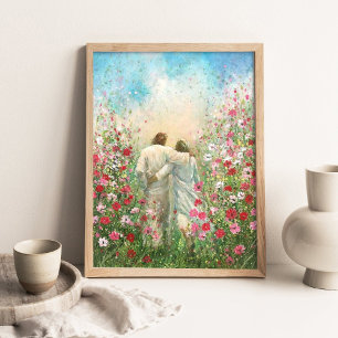 Göttlicher Begleiter, geh mit Christus, halte die Poster