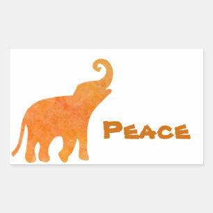 Göttlicher Elefant Rechteckiger Aufkleber