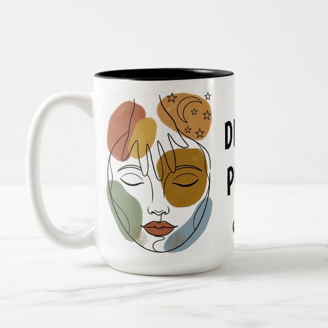 GÖTTLICHER FRIEDE ZWEIFARBIGE TASSE (Links)