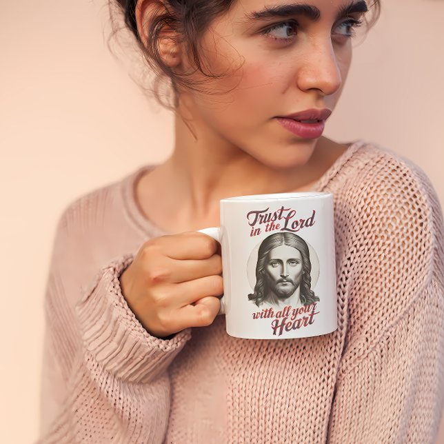 Göttlicher Glaube: Jesus Botschaft Kaffeetasse (Von Creator hochgeladen)