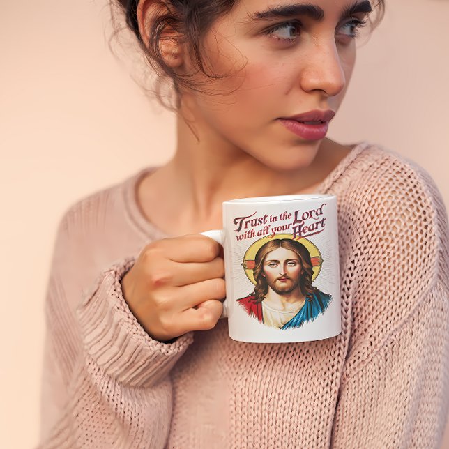 Göttlicher Glaube: Jesus ermutigt den Glauben Kaffeetasse (Von Creator hochgeladen)