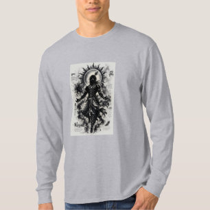 Göttlicher Herr Krishna Dunkle Silhouette Grunge-K T-Shirt
