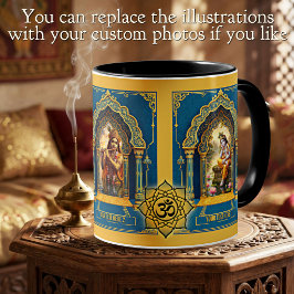Göttlicher Herr Krishna Om-Symbol oder eigenes Fot Kaffeetasse