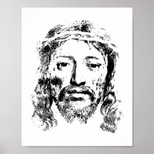 Göttlicher Jesus Portrait - Eine zeitlose Darstell Poster