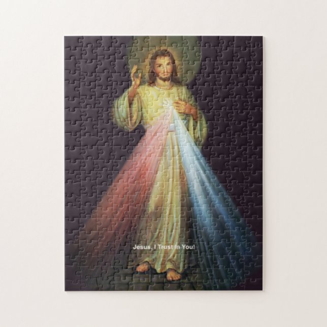 Göttlicher Jesus von Barmherzigkeit Puzzle (Vertikal)