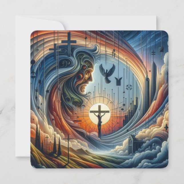 Göttlicher Komfort: Seine Liebe erhöht den Frieden Karte (Vorderseite)