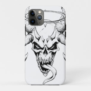 Göttlicher Schädel des Todes weiß Case-Mate iPhone Hülle