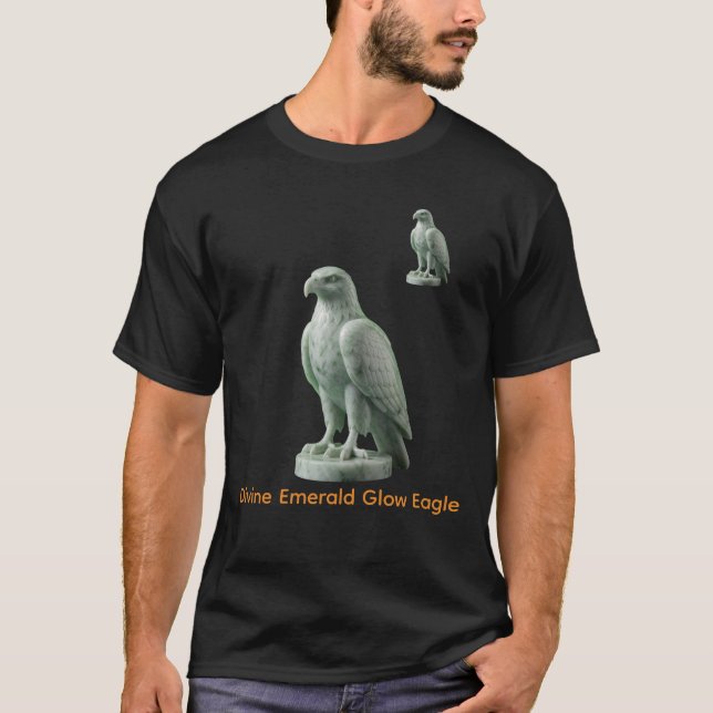 Göttlicher Smaragd-Glanz-Adler T-Shirt (Vorderseite)