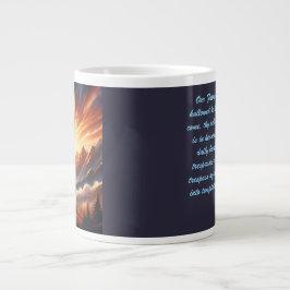 Göttlicher Sonnenuntergang: Lord's Gebet Inspirati Jumbo-Tasse