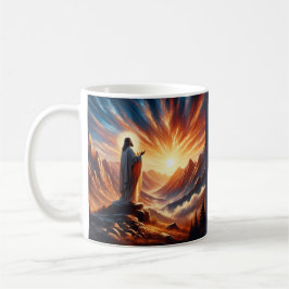 Göttlicher Sonnenuntergang: Lord's Gebet Inspirati Kaffeetasse