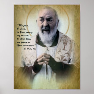 Göttlicher Vertrauen, Padre Pio Poster