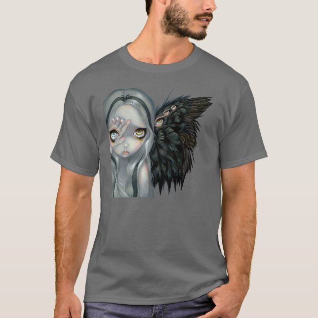 Göttliches Hand-SHIRT gotischer Surrealismengel T-Shirt (Vorderseite)