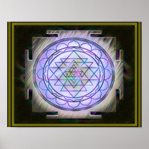 Göttliches Sri Yantra13 Plakat