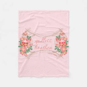 Gottlose heidnische Fleece-Blumendecke Fleecedecke