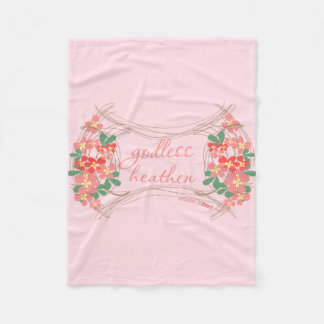 Gottlose heidnische Fleece-Blumendecke Fleecedecke