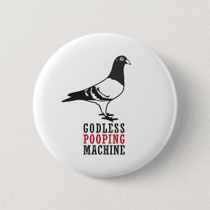 Gottlose kackende Maschine Button
