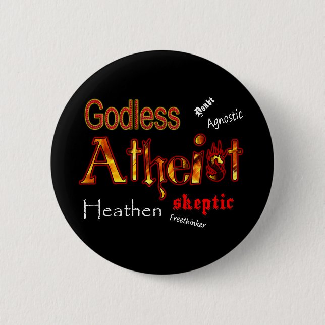 Gottlose Wörter Button (Vorderseite)