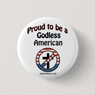 Gottloser amerikanischer Knopf Button