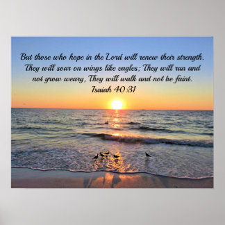 Gottsegmente mit dieser Awe Inspirierend Isaiah 40 Poster