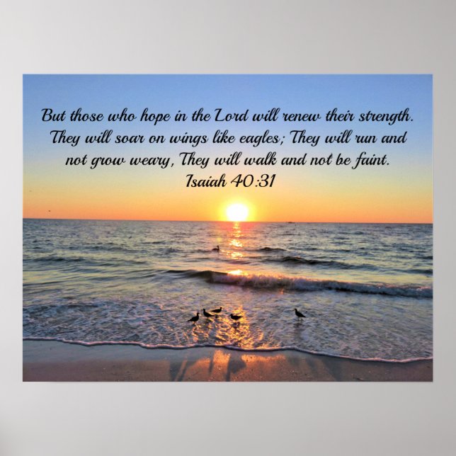 Gottsegmente mit dieser Awe Inspirierend Isaiah 40 Poster (Vorne)