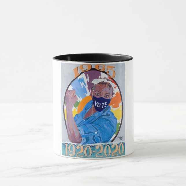 GOTV/Rainbo Rosa Kaffee Tasse. Tasse (Zentrum)