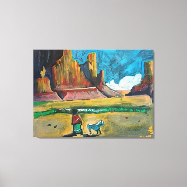 Gouache 1 leinwanddruck (Vorderseite)