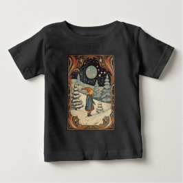 Gouache Vintag Retro Christmas Baby T-shirt
